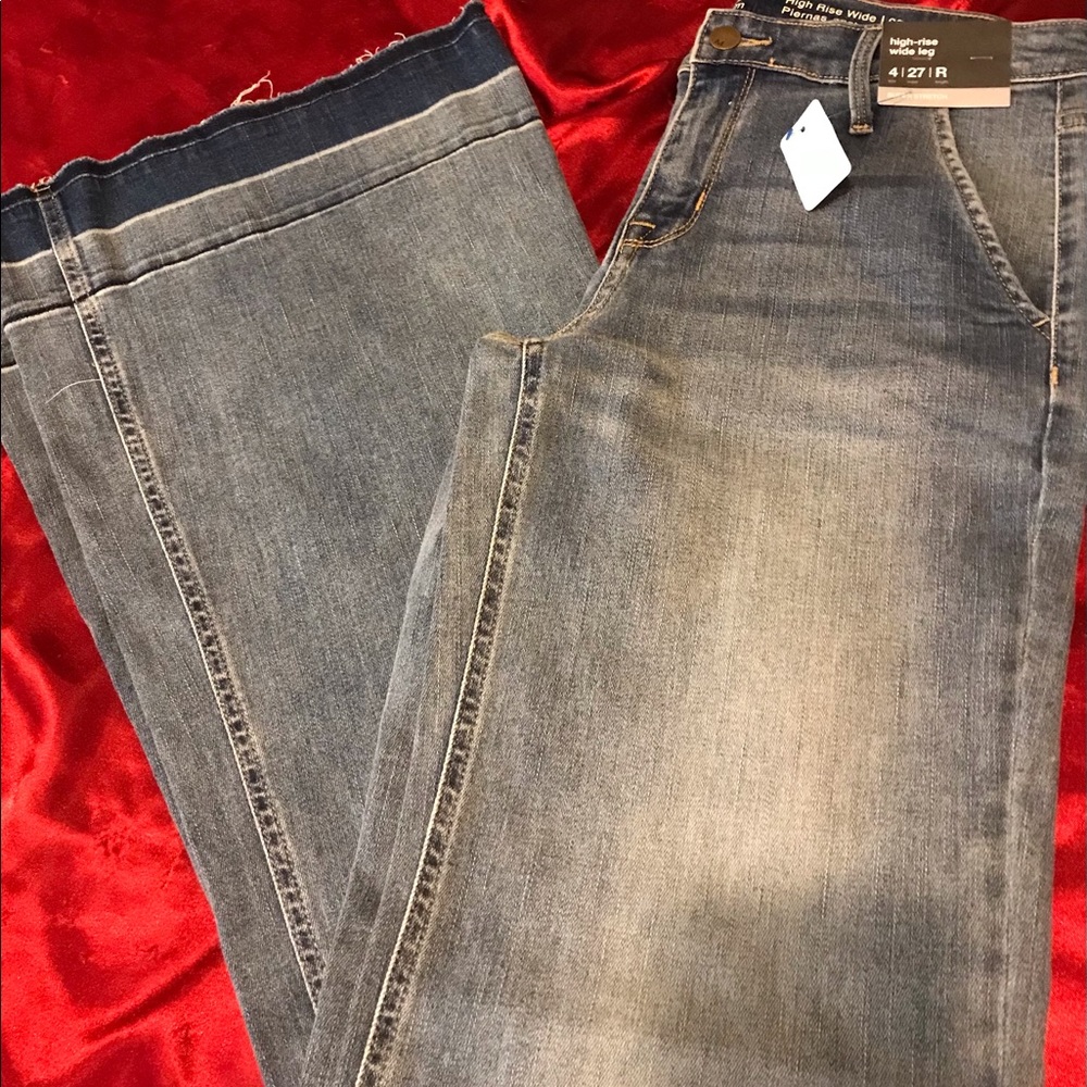 NWT Massimo for Target High-rise Wide-leg Denim Jeans Size 4/27